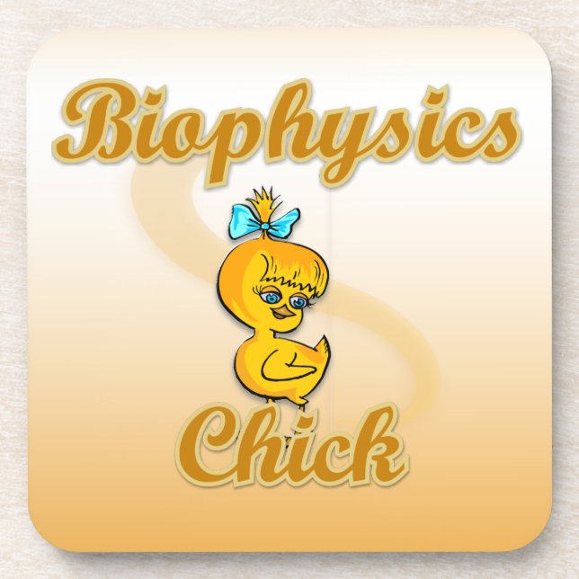 Biophysik Chick Getränkeuntersetzer (Vorderseite)
