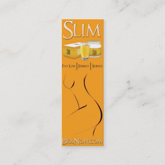 Bios-Leben-dünne Visitenkarte (Vorderseite)