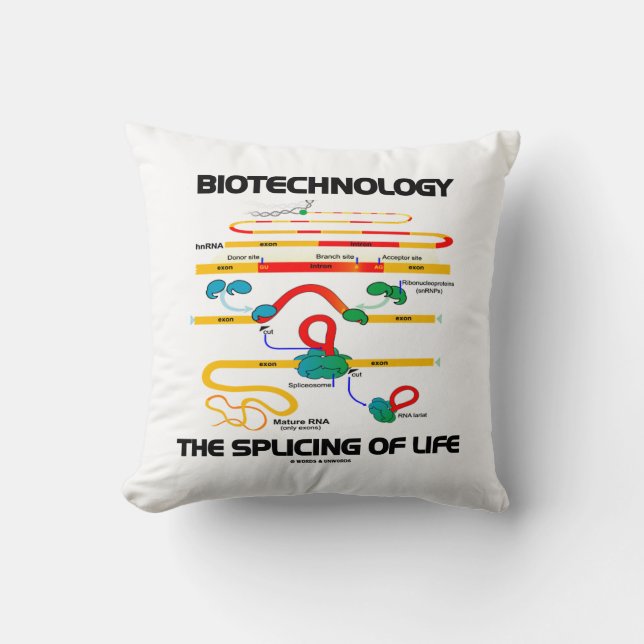 Biotechnologie: Splicing of Life (reife RNA) Kissen (Vorderseite)