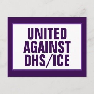 Bipartisan gegen DHS/ICE/CBP vereint Postkarte