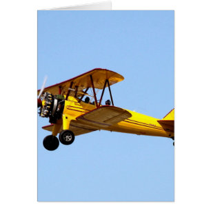 Biplane jaune