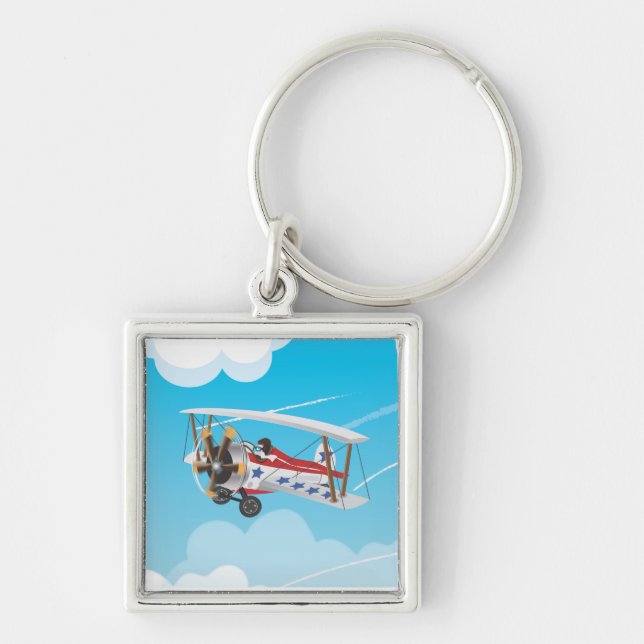 Biplane Schlüsselanhänger (Vorne)
