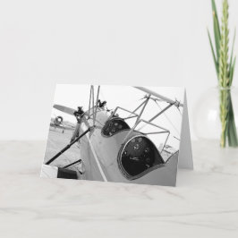 Biplanes Cockpit Schwarz-Weiß Karte