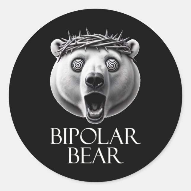 Bipolar-Aufkleber Runder Aufkleber (Vorderseite)