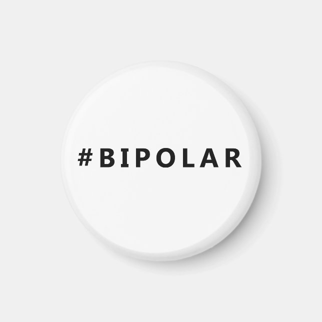 Bipolar-Hashtag Magnet (Vorne)