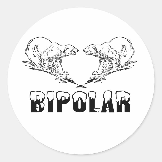 BIPOLAR RUNDER AUFKLEBER (Vorderseite)