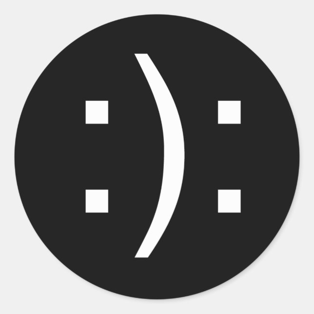 bipolar runder aufkleber (Vorderseite)