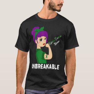 Bipolare Störung Kriegerin Grüne Band starke Fraue T-Shirt