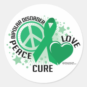 Bipolare Störung PLC Runder Aufkleber