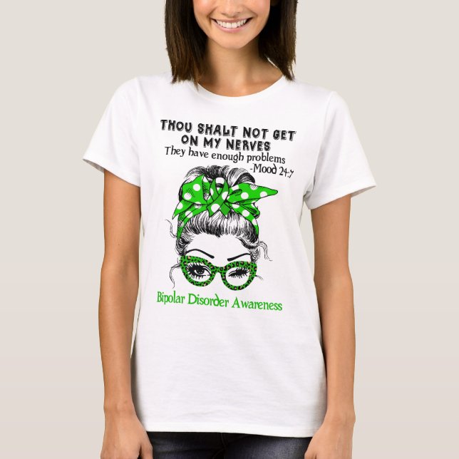Bipolare Störungsbewusstsein und Unterstützung für T-Shirt (Vorderseite)