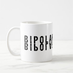 Bipolare Textgestaltung Kaffeetasse