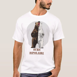 BIPOLARER BÄR ! - Verschrobener Psychologie-Humor T-Shirt