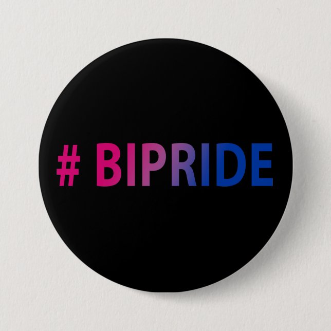 #Bipride Bisexual Pride Button (Vorderseite)