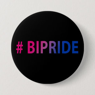 #Bipride Bisexual Pride Button
