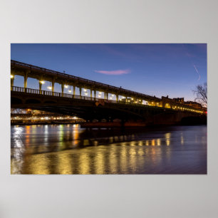 Bir-Hakeim-Brücke bei Morgengrauen im Winter - Par Poster