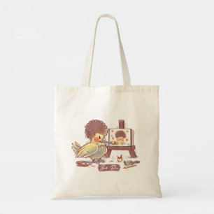 Birb Ross Meme - Yellow Cockatiel Tote Bag Tragetasche