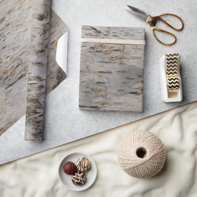 Birch Bark Geschenkpapier (Kunsthandwerk)