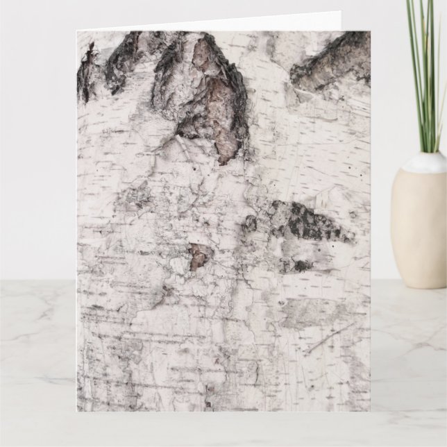 Birch bark pattern card karte (Vorderseite)