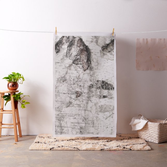 Birch bark pattern fabric stoff (Beispiel)