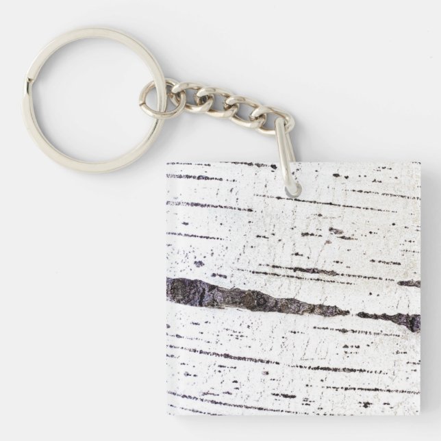 Birch bark pattern schlüsselanhänger (Vorderseite)