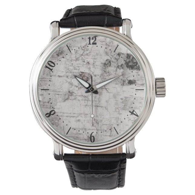 Birch bark pattern watch armbanduhr (Vorderseite)
