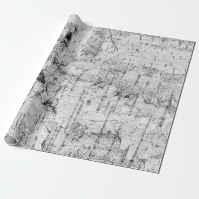 Birch bark pattern wrapping paper geschenkpapier (Ungerollt)