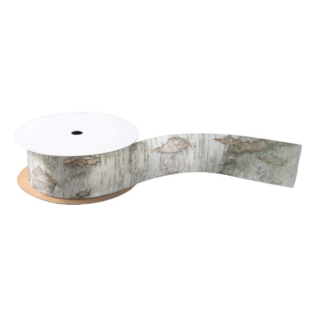 Birch Bark Rustic Satinband (Spule)