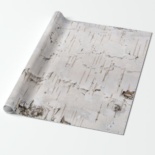 Birch Bark White Rustic Holiday Geschenk Geschenkpapier
