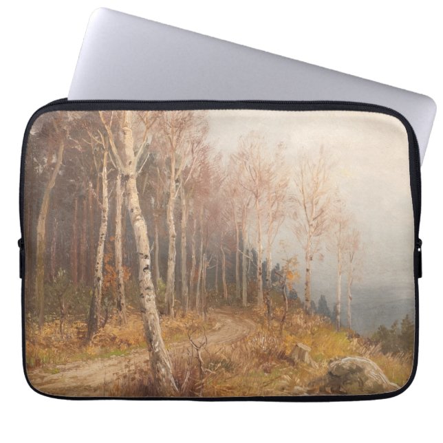 Birch Forest - Hugo Mühlig Laptopschutzhülle (Vorderseite)