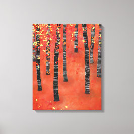 Birch Forest Landscape Leinwanddruck