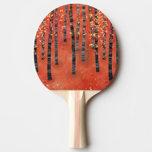 Birch Forest Landscape Tischtennis Schläger (Vorderseite)