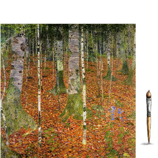Birch Forest von Gustav Klimt Tissue Paper Seidenpapier (Von Creator hochgeladen)