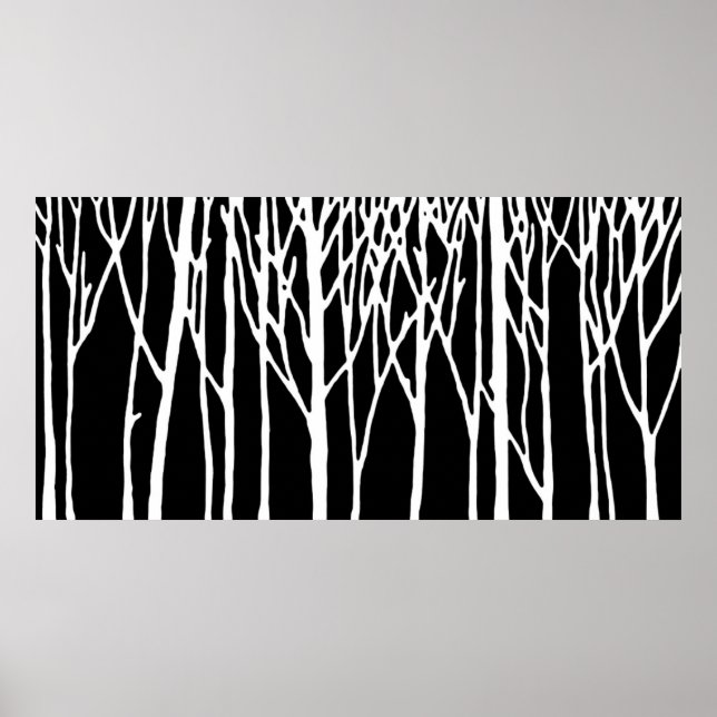 Birch Forest von Leslie Paprikaschoten Poster (Vorne)