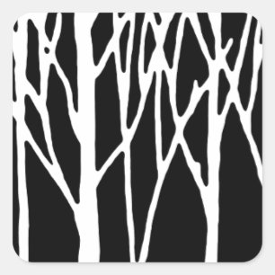 Birch Forest von Leslie Paprikaschoten Quadratischer Aufkleber