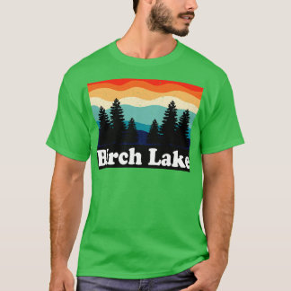Birch Lake Alaska Retro T-Shirt