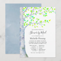 Birch Tree Baby oder Brautparty per Mail