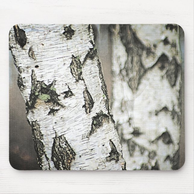 Birch Tree Bark Mousepad (Vorne)