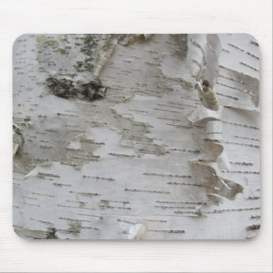 Birch Tree Bark Peeled Old Foto Mousepad