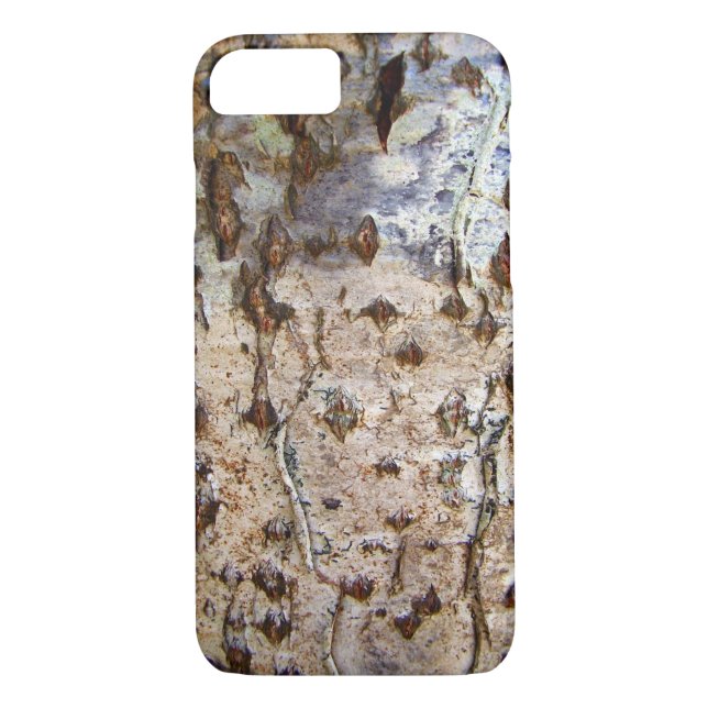 Birch Tree Bark Phone Case (Rückseite)