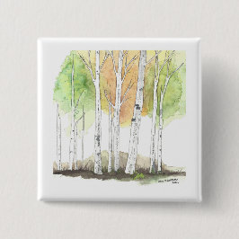 Birch tree button