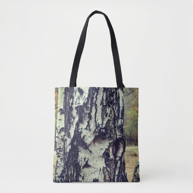 Birch Tree Custom All-Over-Print Tote Bag Tasche (Vorderseite)