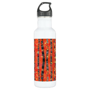 Birch Tree Forest Red Edelstahlflasche