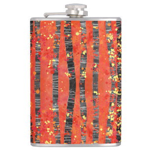 Birch Tree Forest Red Flachmann
