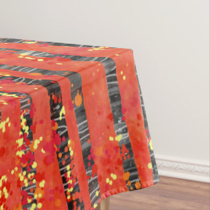 Birch Tree Forest Red Tischdecke