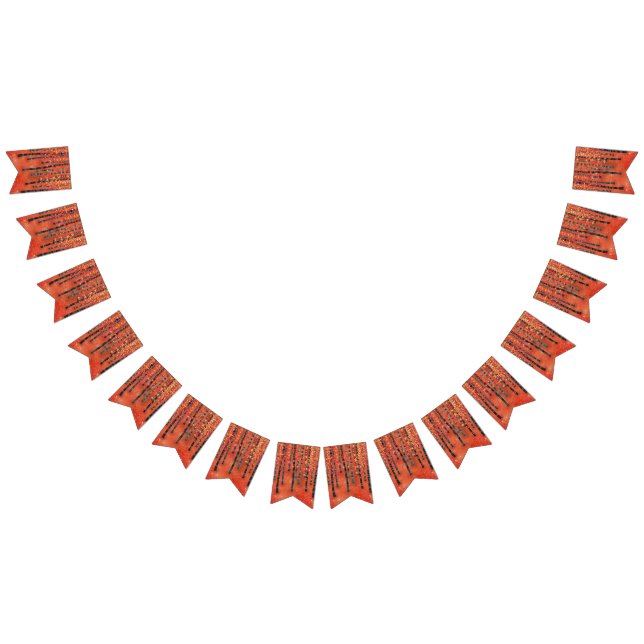 Birch Tree Forest Red Wimpelkette (Alle)