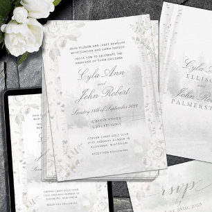 Birch Tree Forest Wedding Einladung