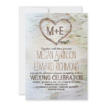 Birch Tree Herz Rustikale Hochzeit im Herbst