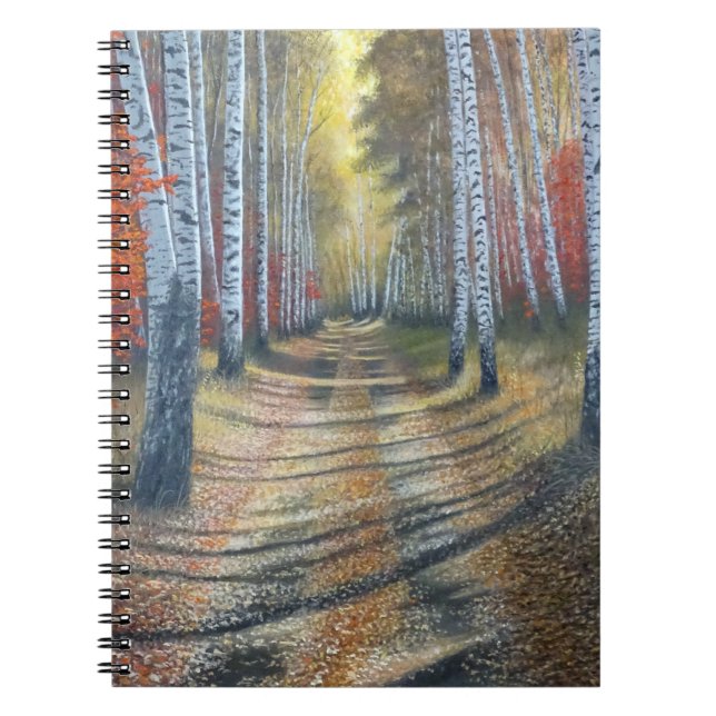 Birch Tree Lane Notizblock (Vorderseite)