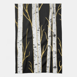 Birch Tree Modern Forest Nature Geschirrtuch