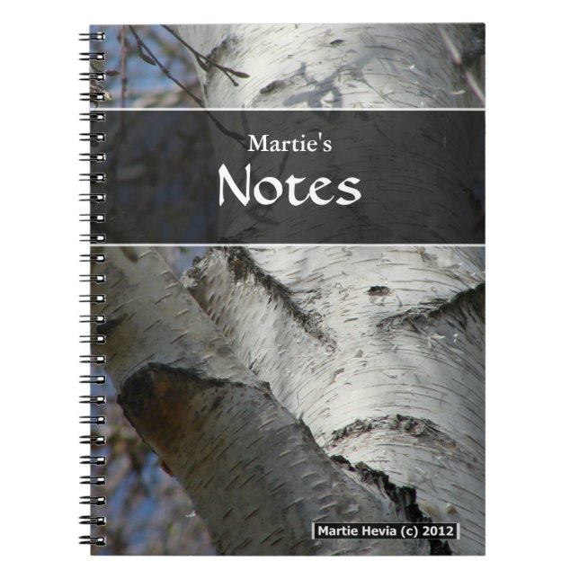 Birch Tree Notebook Notizblock (Vorderseite)